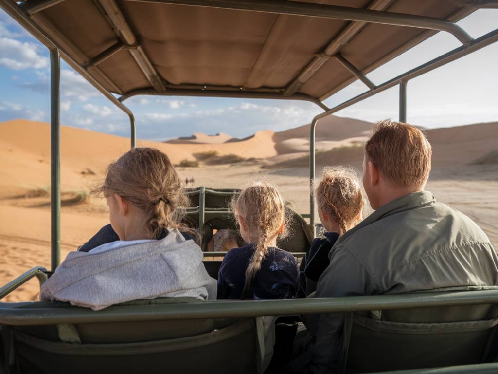 Safari en Namibie en famille : à la découverte des dunes, animaux sauvages et paysages grandioses