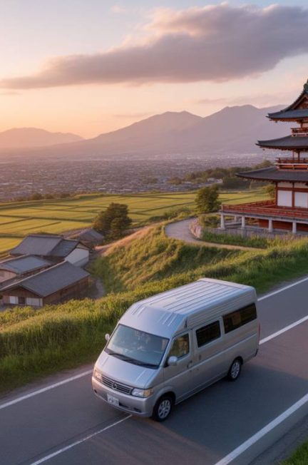 Roadtrip en van en famille au Japon : entre villes futuristes, temples ancestraux et villages traditionnels