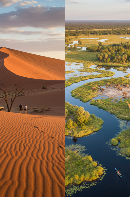 Namibie et botswana : conseils et idées pour un voyage sur mesure