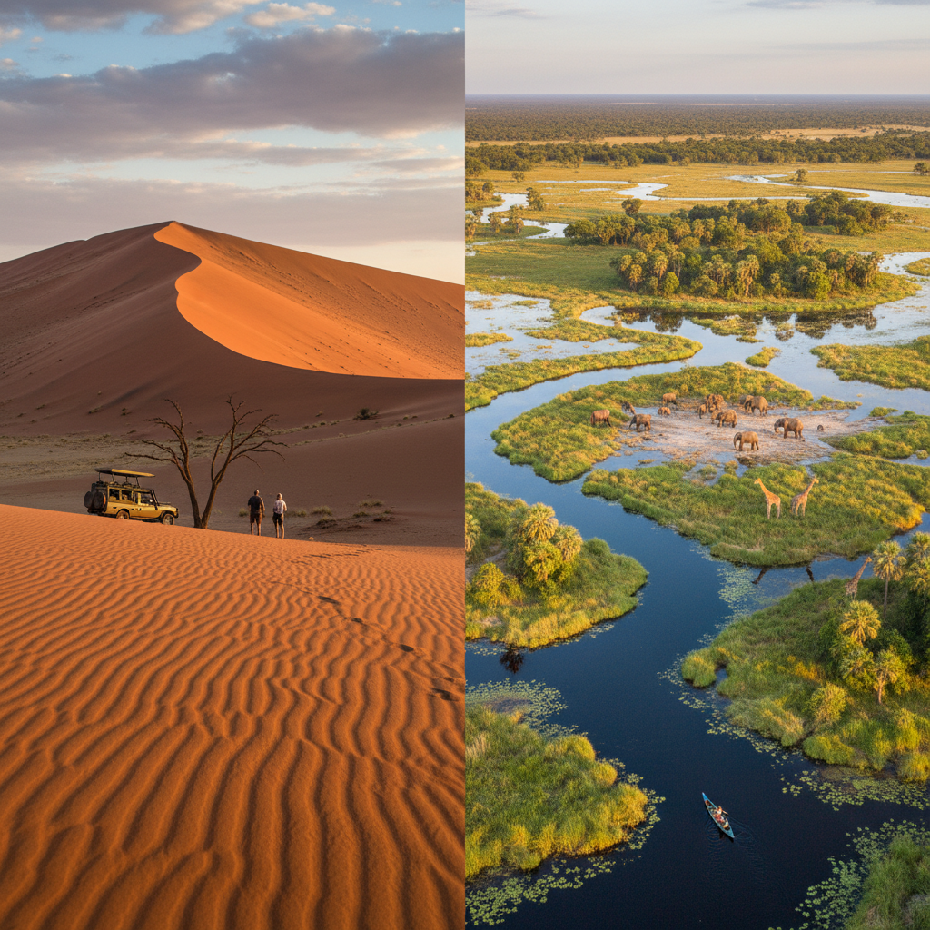 Namibie et botswana : conseils et idées pour un voyage sur mesure